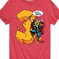 thumbnail image 3 of Marvel Thor - Birthday Three - Toddler and Youth Short Sleeve Graphic T-Shirt, 3 of 5