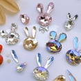 thumbnail image 4 of Juego de 9 dijes de uñas de conejito de Pascua en 3D, cristales de conejo, diamantes de imitación, gemas para diseño de uñas acrílicas, decoración de uñas para mujer, joyería artesanal, bricolaje., 4 of 6
