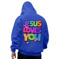 thumbnail image 2 of MHFRRA Sudaderas y Sudaderas Casuales para Hombre, de Corte Relajado, con Estampado Gráfico para Otoño E Invierno, de Fácil Cuidado, Ideales para Uso Diario Azul, 2 of 5