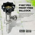 thumbnail image 3 of Midline 10 Inch Frost-Free Sillcock, Chrome-Plated Brass Body – 1/2" PEX Inlet x 3/4" Hose Bib Outlet, Lead-Free, 3 of 5
