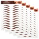 thumbnail image 1 of BRIGHTFUFU 5 hojas de pegatinas para cejas, pegatinas de simulación de cejas, tatuajes para el cuidado y modelado de las cejas., 1 of 7