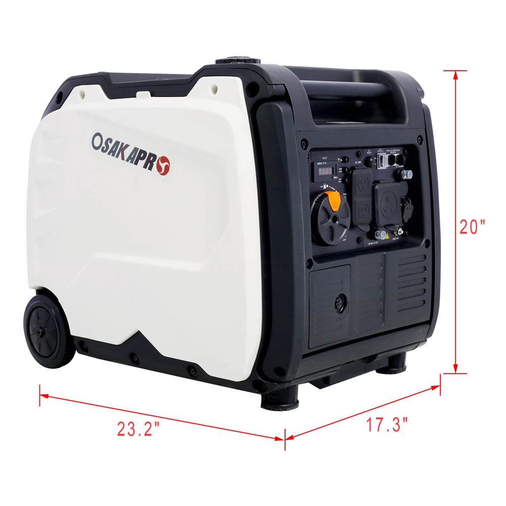Ultra Silent Inverter Generator 4500W Portable Generator Electric Start with Wheel Foldable Handle 212cc 4 Stroke