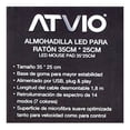 thumbnail image 4 of Tapete led para Mouse Atvio Negro 35 x 25 cm, 4 of 4