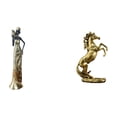 thumbnail image 1 of Figura de mujer africana,Estatua artesanal de una dama tribal africana,hecha a mano,para cafetería.,Figura femenina artesanal de resina africana,Estatua del caballo,Estatua de caballo de pie, 1 of 8