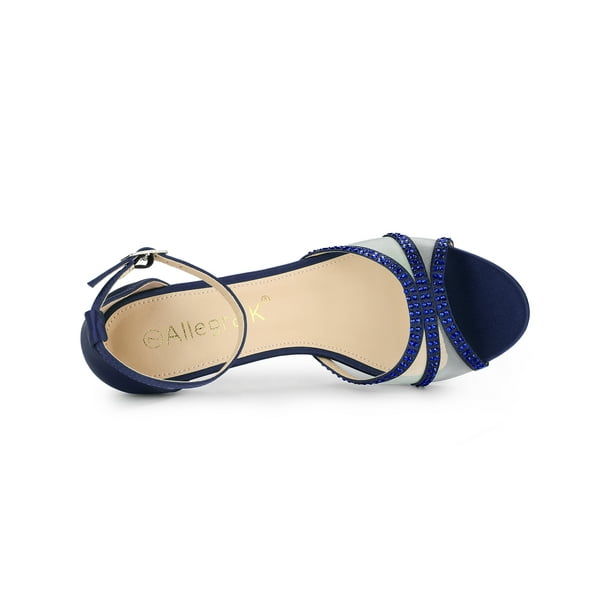 Navy kitten heel clearance sandals