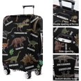 thumbnail image 3 of Travel Luggage Cover Suitcase Protector Fits 18-32 Inch Luggage Wheel Covers Patterned Travel Related Items Flower Luggage Protector Elastic Luggage Anti-scratch Suitcase Cover S, 3 of 5