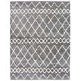 thumbnail image 2 of SAFAVIEH Berber Feride Geometric Shag Area Rug, Light Gray/Cream, 9' x 12', 2 of 12