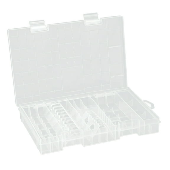 Battery Holder Storage Box, Multifunctional Transparent Hard Plastic Case Holder for AAA/AA/C/D/9V Cell Battery