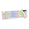 thumbnail image 1 of Wired Keyboard Mouse Combo Gaming Keyboard and Mouse Set with 104 Keys RGB Backlight Keyboard Sensitive Breathing Mouse White, 1 of 8