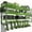 Green, variant on Wall-Mounted 4-Tier Electric Tool Organizer with Wireless Charging & Drill Bit Holders, Garage Storage Rack - Perfect Gift for Men