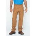 thumbnail image 3 of Carhartt mens Firm Duck Double- Front Dungaree B01 work utility pants, Carhartt Brown, 42W x 32L US, 3 of 7