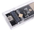 thumbnail image 2 of DQrwqpou Caja M.2 NVME PCIe SSD Caja Unidad Estado Sólido USB3.1 (Caja Transparente/NVME), 2 of 9