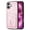 Pink, variant on Compatible with iPhone 16 Thin and Light Case, Classic PU Leather Credit Card Slot Holder Wallet Shockproof Protective Anti-drop Cover Business Phone Case for iPhone 16, Black