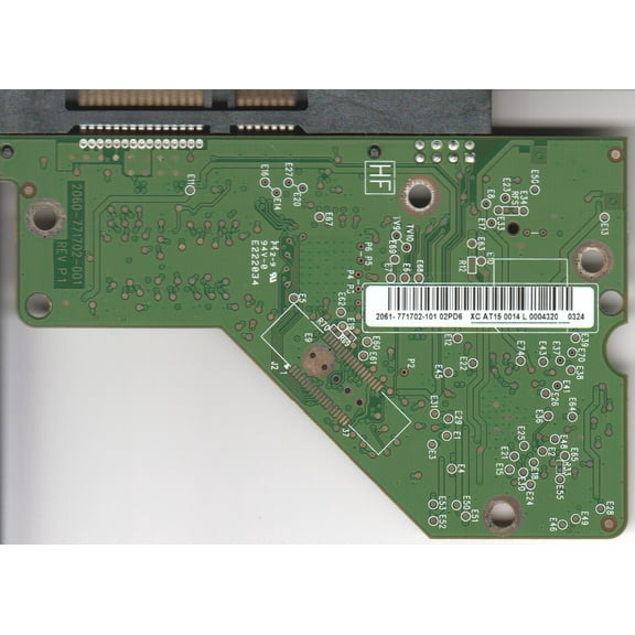WD7502AAEX-00Y9A0, 2061-771702-101 02PD6, WD SATA 3.5 PCB