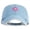 Light blue, variant on Mirrored Spiral Pinwheel Flower Iron On Patch Denim Cap - Light blue OSFM