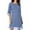 Blue, variant on HJYCHN Elegant Women's Casual Chiffon Dress with Flowy Sleeves for Everyday Comfort and Style Blue M