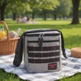 thumbnail image 4 of Fridge Pak 24 Pack 6 Can Capacity Insulated Waterproof Leak Proof Cooler Lunch Bag, Daisy Chain Design, 4 of 5