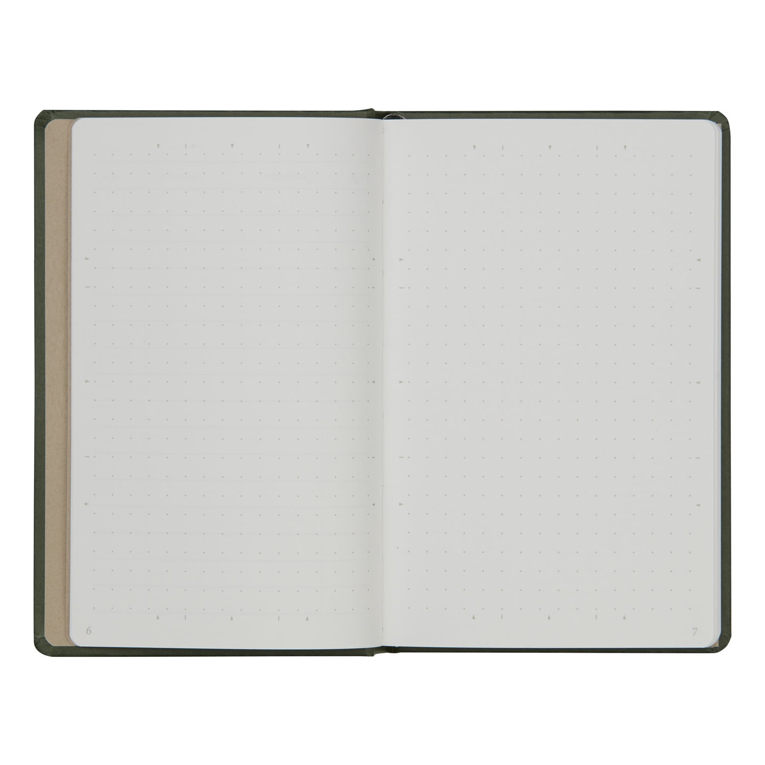 Maruman A6 Notebook Mnemosyne Journal Deep green 5mm Dot grid