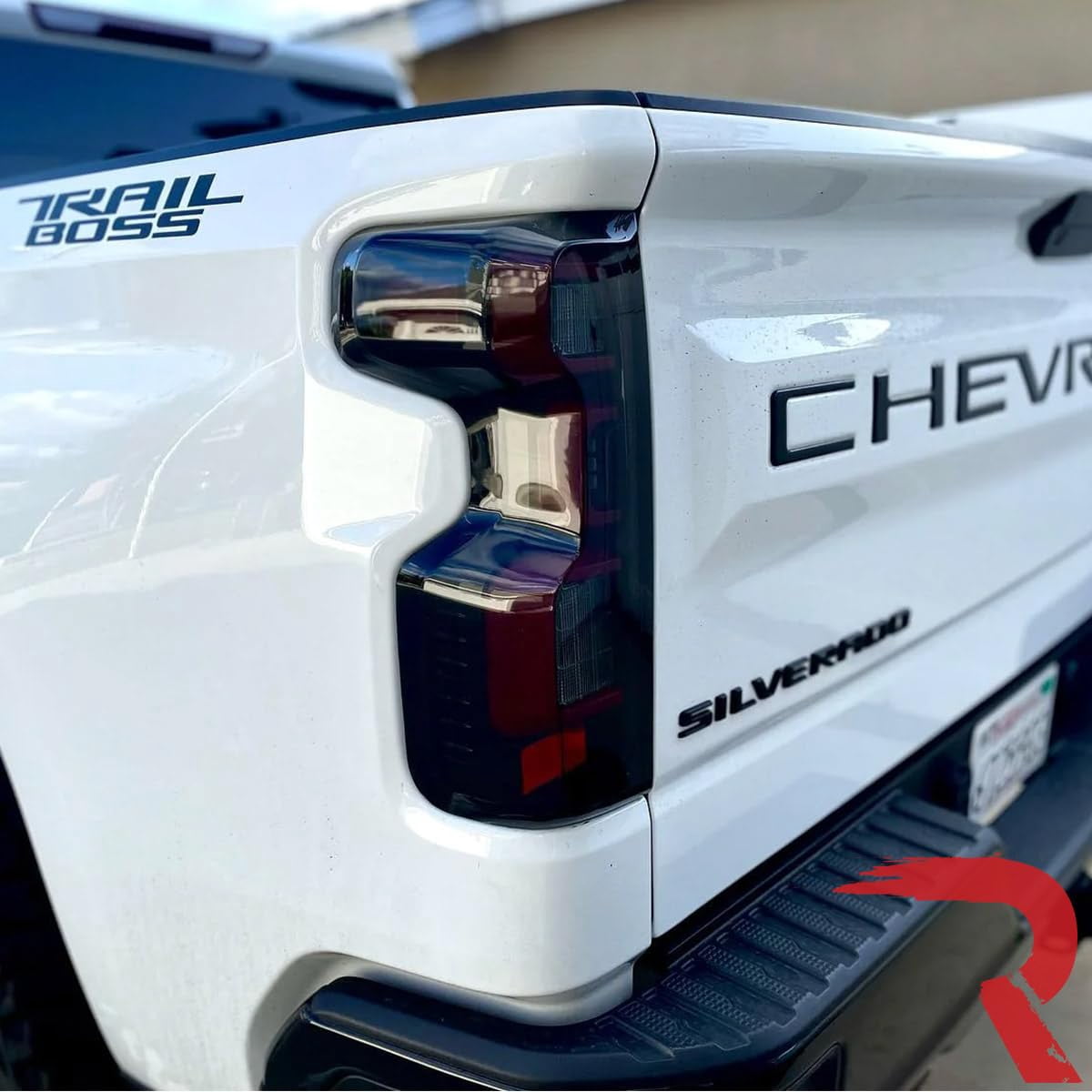 RECON - Fits 19-23 Silverado 1500 & 20-23 2500/3500 Premium OLED Tail Lights Ultra Bright Running Lights (Replaces Factory/OEM LED Tail Lights Only) Smoked Black Lens