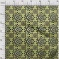 thumbnail image 3 of oneOone Cotton Flex Light Green Fabric Asian Block Mandala Sewing Craft Projects Fabric Prints By Yard 40 Inch Wide, 3 of 4