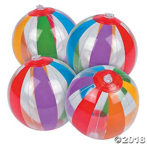 Craft Kits 12 Pieces Inflatable 5"  Do It Yourself Mini Beach Balls 