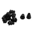 thumbnail image 1 of Silicone 4mm Dia Triple Flange Noise Cancellation Earbud Earplug 10pcs Black, 1 of 1