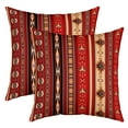 thumbnail image 4 of Aztec Throw Pillow Cover 24x24 Inch, Tribal Arrow Cushion Case, Southwestern Boho Emian Pillow Cover, Western Star Decorative Square Pillow Case Bedroom Decor,Red Black, 4 of 6