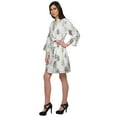thumbnail image 3 of Moomaya Short Robe For Women Plus Size Printed Cotton Robe Lightweight Nightwear, 3 of 6