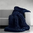 thumbnail image 3 of KQPOINW Big Chunky Yarn Super Bulky Roving Yarn Roving Extreme Arm Knitting , Chunky Giant Knit Throw Handmade Bulky Knitting Yarn Blanket Decor Super Large Bedroom Pet Bed Chair Sofa Yoga Mat Rug, 3 of 5