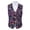 Boho Paisley Mandala, variant on Chririnla Tribal American Aztec Geometric Men's Suit Vest Business Formal Dress Vests Jacket Slim Fit Button Down Lightweight Waistcoat Vest Tuxedo Outwear