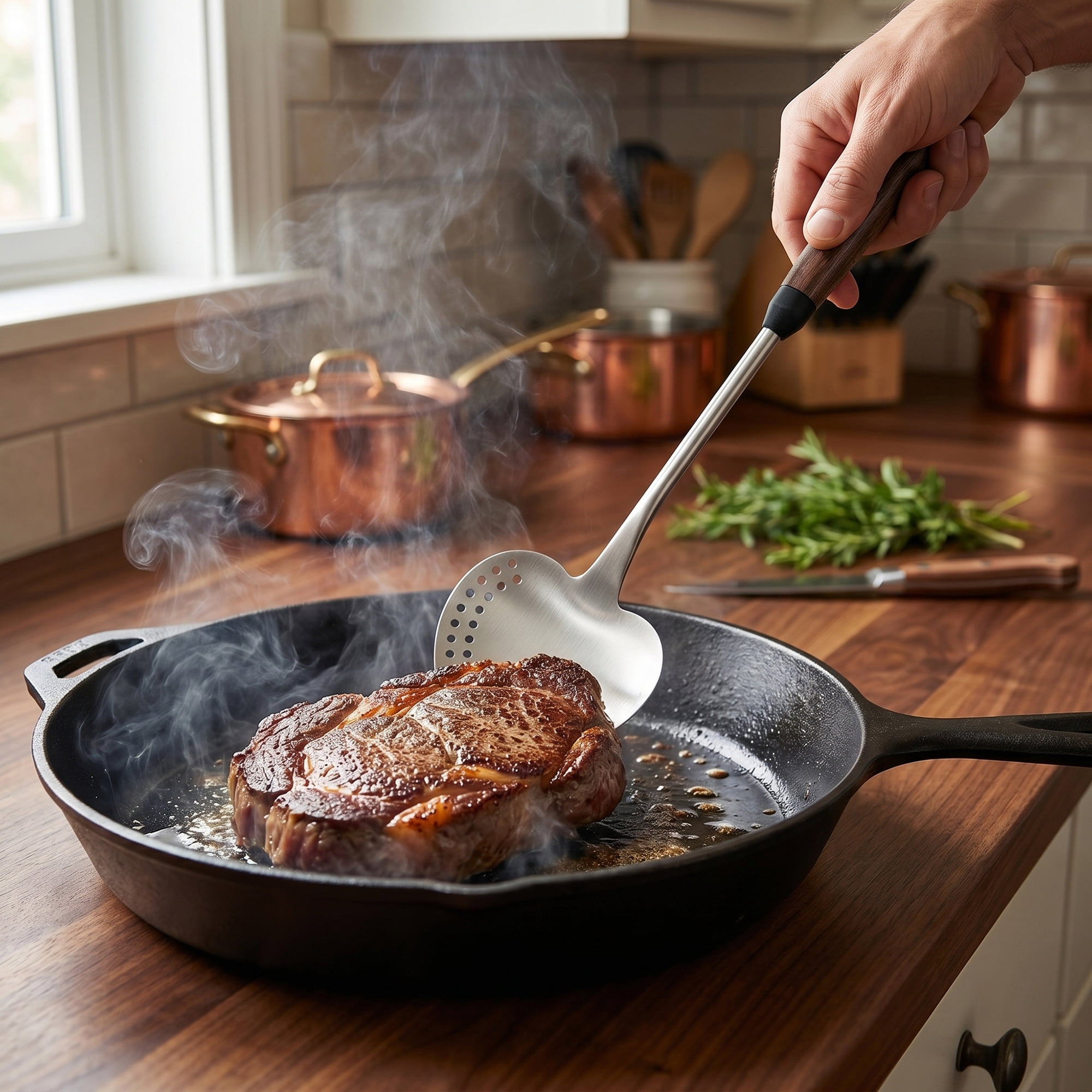 Unique Bargains Kitchen Utensil Spatula Ideal for Serving Silver-Missed Scoop 14.5x3.5 in