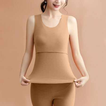 

asdoklhq Sports Bras for Women Women s Thermal Vest German Velvet Top During Pregnancy Thickened Autumn And Winter Underwear Pregnant Women s Thermal Underwear Top