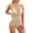 Beige, variant on DVKOVI Bodysuits for Women Full Length Deep V Neck Shapewear Body Corset Waist Cinching Bodysuit Adjustable Body Shaping Black XXL