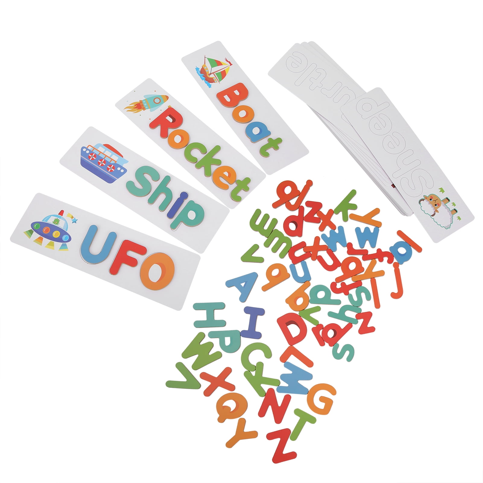 Wooden Alphabet Toy, Alphabet Educational Toy, Safe Develop Patience