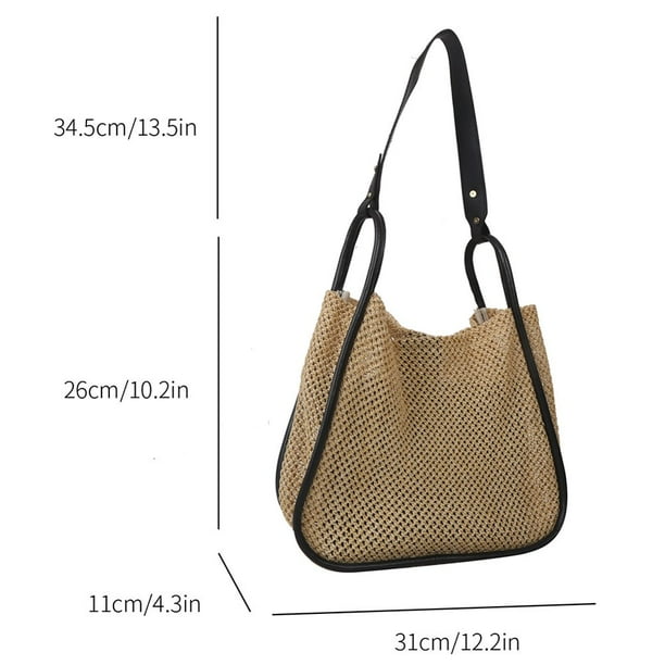 Sac Femme Tissé Fait Main – Hobo, Portefeuille, Sac De Plage Couleur Absinthe, Neuf Avec étiquettes