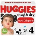 thumbnail image 3 of Huggies Snug & Dry Baby Diapers, Size 4 (22-37 lbs), 76 Count (Select for More), 3 of 16
