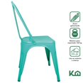 thumbnail image 2 of Silla Tolix Blanco Metálico Metal Para Comedor Minimalista verde 1, 2 of 9