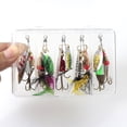 thumbnail image 4 of 10/Pack Fishing Lures Spinnerbait for Hard Metal Spinner Baits Kit with Tackle Box for Beginners and Experienced, 4 of 7