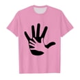 thumbnail image 1 of TZEWGL Hauts à Manches Courtes Imprimés Graphiques Roses pour Enfants Vêtements pour Filles Garçons Taille 6-7T, 1 of 4