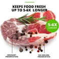 thumbnail image 6 of 2 Giant 11"x50' Rolls Vacuum Sealer Bags Embossed Food Seal Storage Saver 4 Mil, 6 of 7