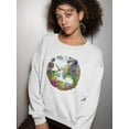 thumbnail image 2 of Mythical Unicorn Portrait Sweatshirt Women -Image by Shutterstock, Female Medium, 2 of 4