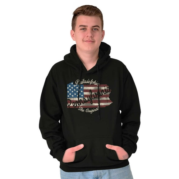 Philadelphia Pennsylvania Patriotic Hoodie Sweatshirt Women Men Brisco Brands S