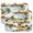 Abstract, variant on 2pcs Abstract Artistic Kitchen Drying Mat, Quick-Dry Microfiber Counter Protector, Heat Resistant & Machine Washable, Tropical Jungle Safari Theme