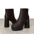 thumbnail image 3 of BURUDANI Women's Platform Block Heel Ankle Boots, 3 of 6