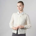 thumbnail image 6 of Helii Women Detachable False Collar V-Front Mock Neck Tie-Back Collar, 6 of 8