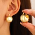 thumbnail image 1 of Retro high-end hollow earrings women's trendy gold-plated light luxury temperament hoop earrings for women Couple jewelry Valentine's Day gift, 1 of 5