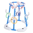 thumbnail image 1 of Pool Basketball Hoop, Portable Floating Basketball Hoop Endless Fun with Pump Ball for Poolside Blue, 1 of 7