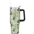 thumbnail image 2 of Avocado 40oz Stainless Steel Vacuum Insulated Tumbler with Lid and Straw for Water Iced Tea Coffee Smoothie and More, 2 of 7
