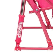 GCI Outdoor Kickback Rocker Low Profile Rocking Camp Chair, Sport Pink
