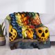 thumbnail image 3 of Fotbe Halloween Fruit Platter Manta de Franela con Estampado, Manta Ultrasuave para Cama, Sofá, Auto, Hipoalergénica y Antibolitas-80"x60", 3 of 6